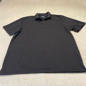 ARROW MENS POLO BLACK WITH STRIPES SHIRT SIZE XXL